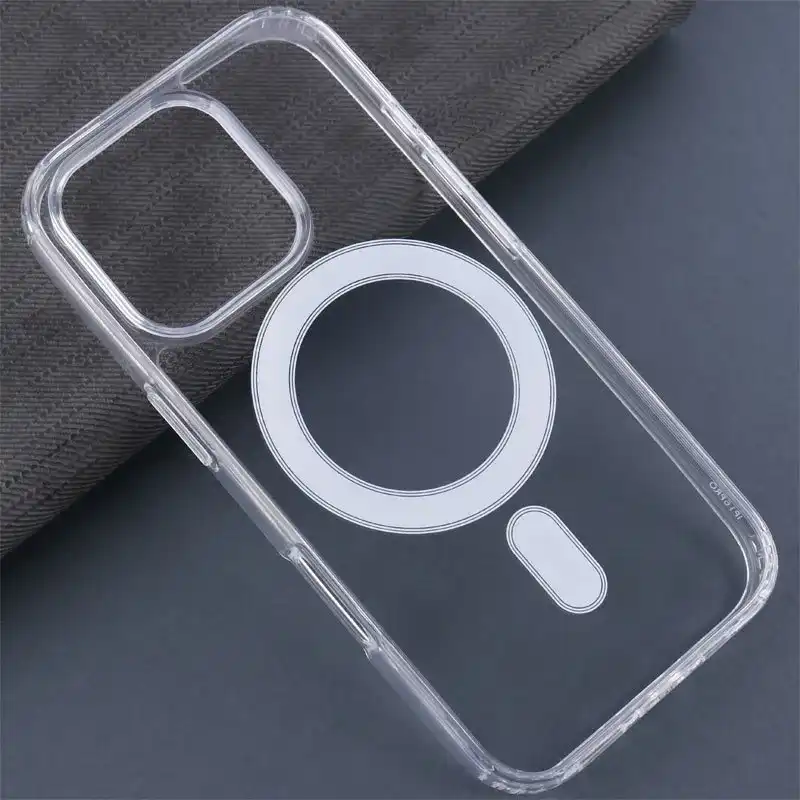 کاور مگ‌ سیف دار شفاف Clear Case Magnetic آیفون iPhone 16 Pro