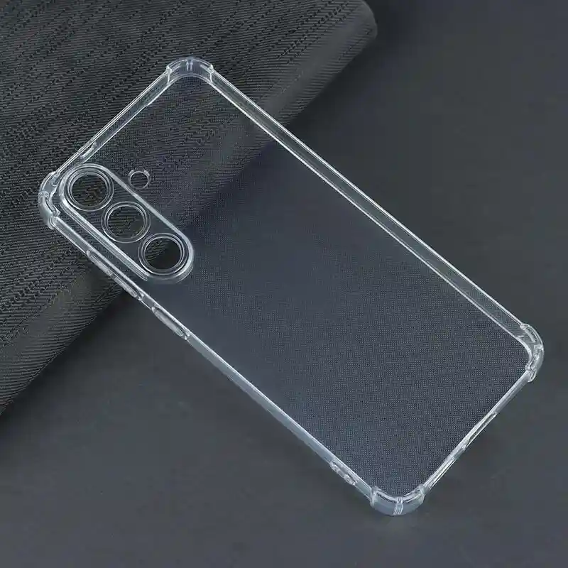 کاور ژله ای ضربه گیر بی رنگ سامسونگ Galaxy S25 FE محافظ لنزدار