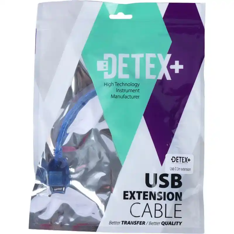 کابل افزایش طول USB دیتکس پلاس 30 سانتی متر
