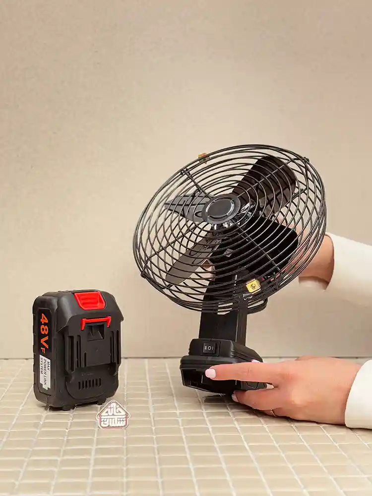 پنکه شارژی فلزی مدل LITHIUM Electric Fan