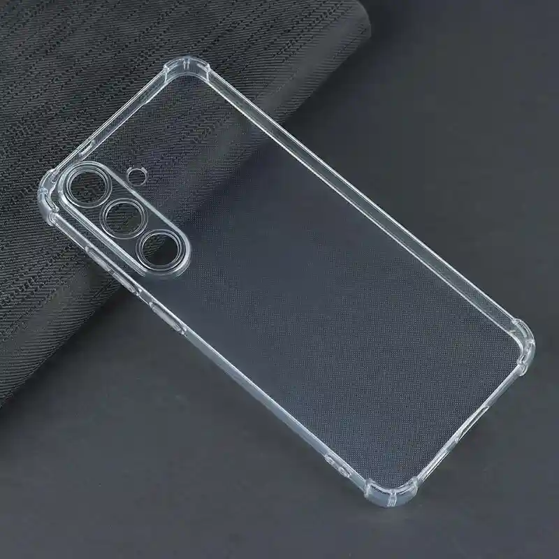 کاور ژله ای ضربه گیر بی رنگ سامسونگ Galaxy S25 FE محافظ لنزدار