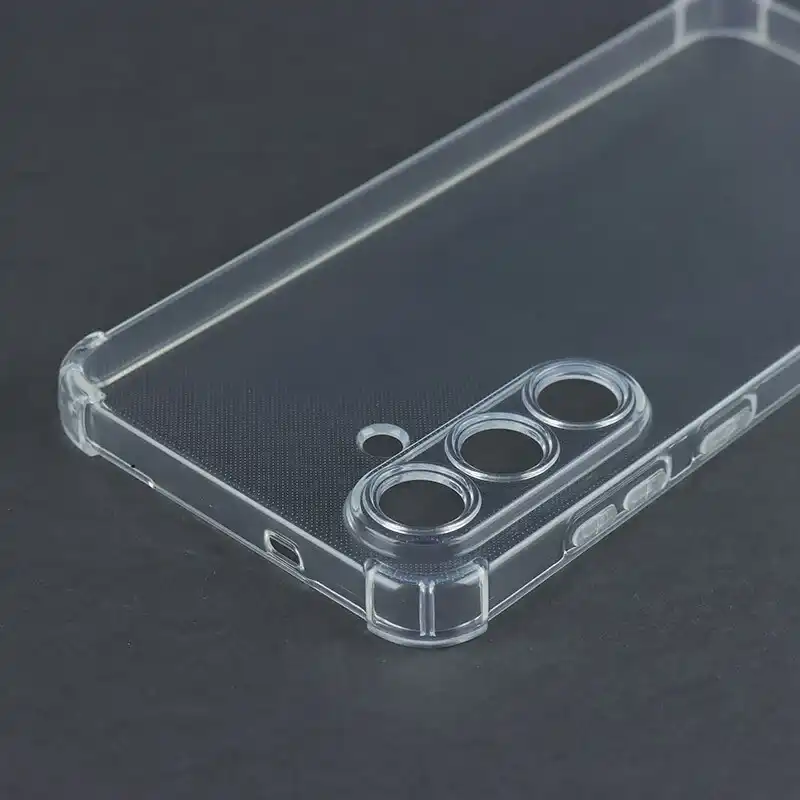 کاور ژله ای ضربه گیر بی رنگ سامسونگ Galaxy S25 FE محافظ لنزدار