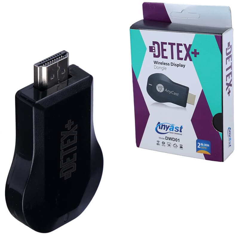 دانگل وایرلس HDMI اتصال گوشی به تلویزیون دیتکس پلاس مدل DWD01