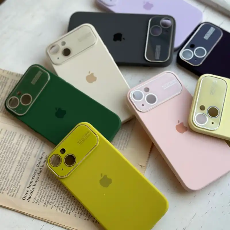 قاب  گوشی iPhone 12 Pro Max سیلیکونی  اورجینال پاک کنی محافظ لنز دار